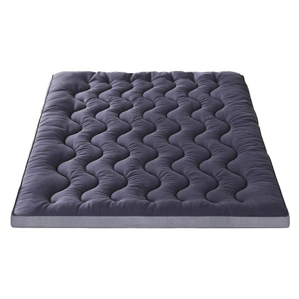 Giselle Bedding 5cm Pillowtop Topper Bamboo Polyester Blend Fibre Pad for Back Pain Relief Washable Overfilled Bed Protector 500GSM Queen.