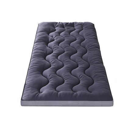 Giselle Bedding 5cm Pillowtop Topper Bamboo Polyester Blend Fibre Pad for Back Pain Relief Washable Overfilled Bed Protector 500GSM Single.