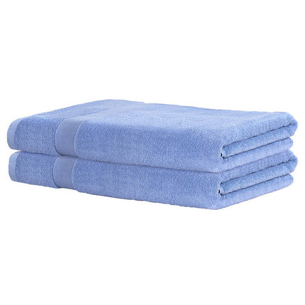 2 Pack Bath Sheets Set Cotton Extra Large Towel Blue.