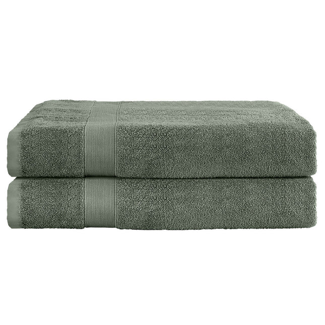 2 Pack Bath Sheets Set Cotton Extra Large Towel Green.