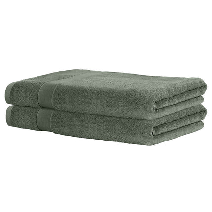 2 Pack Bath Sheets Set Cotton Extra Large Towel Green.
