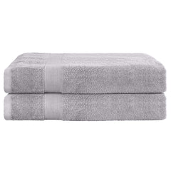 2 Pack Bath Sheets Set Cotton Extra Large Towel Grey.