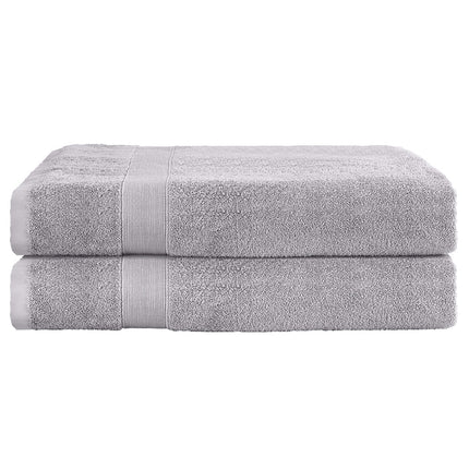 2 Pack Bath Sheets Set Cotton Extra Large Towel Grey.
