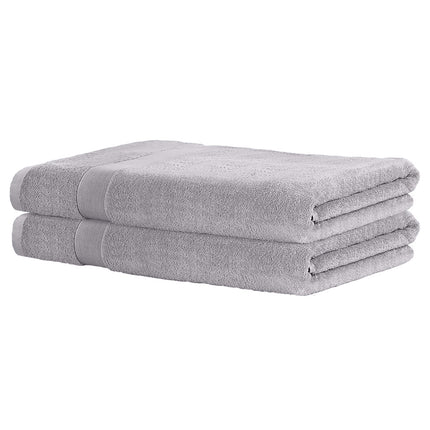 2 Pack Bath Sheets Set Cotton Extra Large Towel Grey.