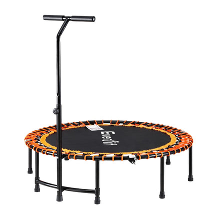 Everfit 48inch Fitness Foldable Trampoline Jumping Rebounder Home Gym Handrail.