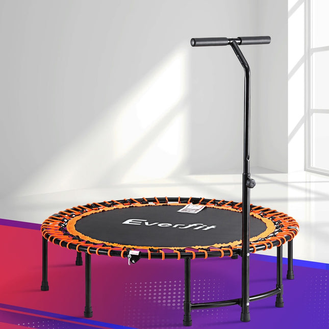 Everfit 48inch Fitness Foldable Trampoline Jumping Rebounder Home Gym Handrail.