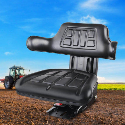 Giantz Tractor Seat Forklift Excavator Truck Universal Digger Chair PU Leather.