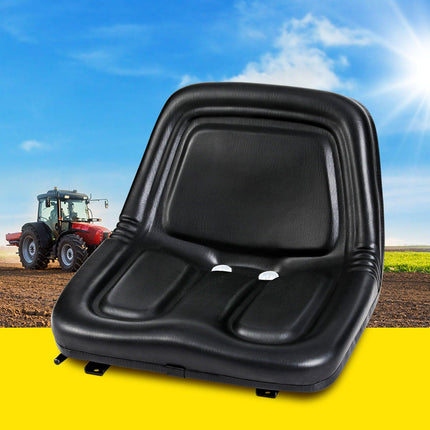 Giantz Tractor Seat Forklift Excavator Universal Backrest Truck Chair PU Leather.