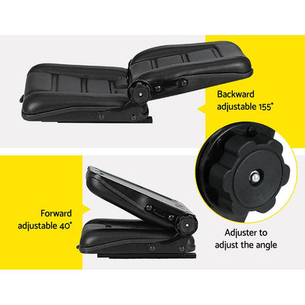 Giantz Tractor Seat Forklift Excavator Truck Backrest Chair Adjustable Universal.