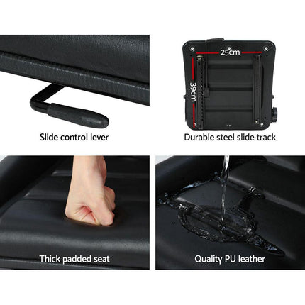 Giantz Tractor Seat Forklift Excavator Truck Backrest Chair Adjustable Universal.
