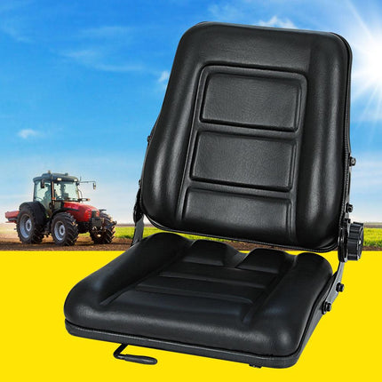 Giantz Tractor Seat Forklift Excavator Truck Backrest Chair Adjustable Universal.