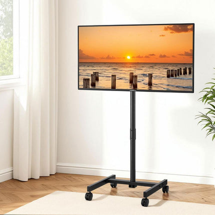 Artiss TV Stand 13-50" Universal Mobile Adjustable Height TV Stand with Wheels.