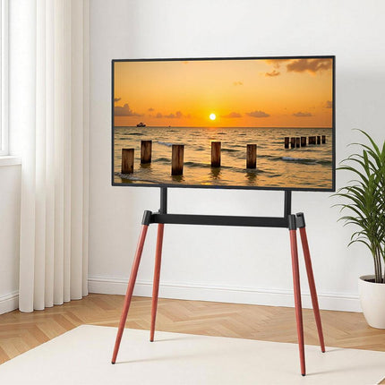 Artiss TV Stand 32-75 inch LED LCD Screen Wooden Floor Easel Height Adjustable.