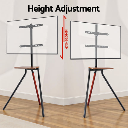 Artiss TV Stand Wooden Tray 24-55" Swivel Height Adjustable.