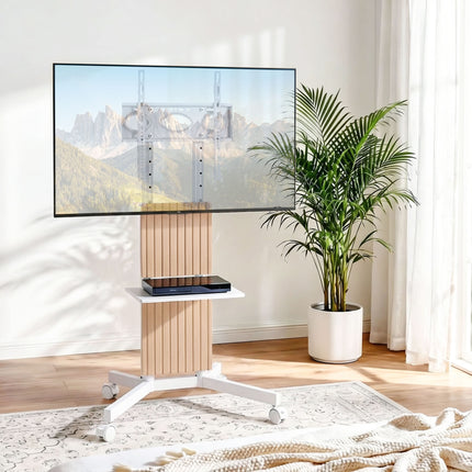Artiss Mobile TV Floor Stand for 32-65" Mount Bracket Universal Adjustable Height with Wheels.