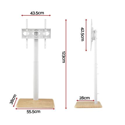 Artiss TV Stand 24-55" Swivel Height Adjustable Floor Mount for TVs.