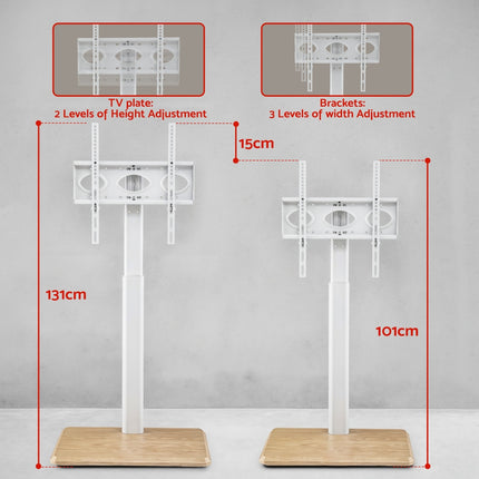 Artiss TV Stand 24-55" Swivel Height Adjustable Floor Mount for TVs.