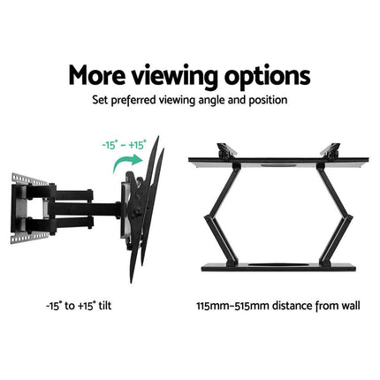 Artiss TV Wall Mount Bracket for 32"-80" LED LCD Full Motion Dual Strong Arms.