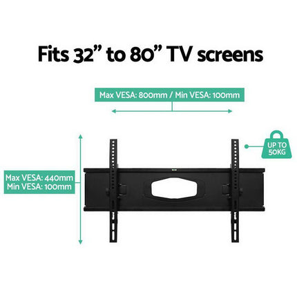 Artiss TV Wall Mount Bracket for 32"-80" LED LCD Full Motion Dual Strong Arms.