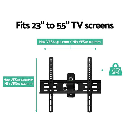 Artiss TV Wall Mount Bracket for 23"-55" LED LCD TVs Full Motion Strong Arms.