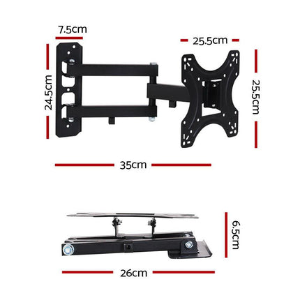 Artiss TV Wall Mount Bracket for 17"-42" LED LCD TVs Full Motion Strong Arms.