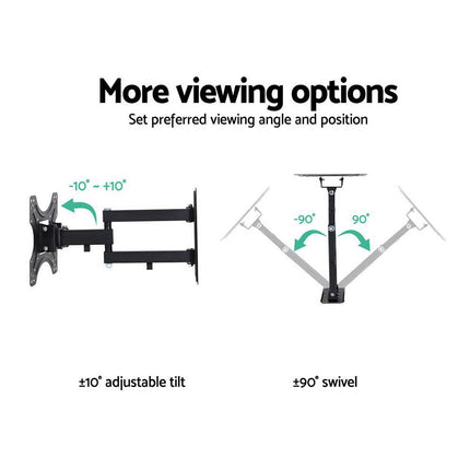 Artiss TV Wall Mount Bracket for 17"-42" LED LCD TVs Full Motion Strong Arms.