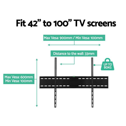 Artiss TV Wall Mount Bracket for 42"-100" TVs.