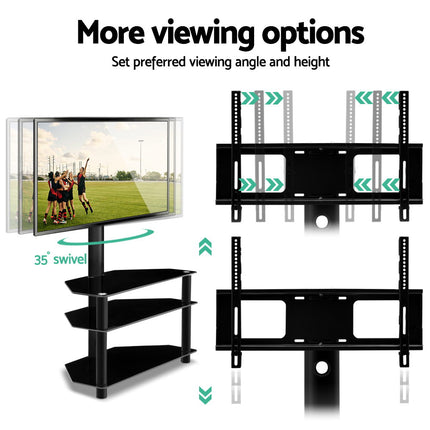 Artiss TV Stand Mount Bracket for 32"-60" LED LCD 3 Tiers Storage Floor Shelf.