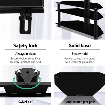Artiss TV Stand Mount Bracket for 32"-60" LED LCD 3 Tiers Storage Floor Shelf.