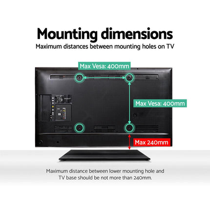Artiss TV Stand Mount Bracket for 32"-55" LED LCD Swivel Tabletop Desktop Plasma.