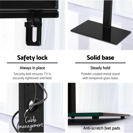 Artiss TV Stand Mount Bracket for 32"-70" LED LCD Glass Storage Floor Shelf.