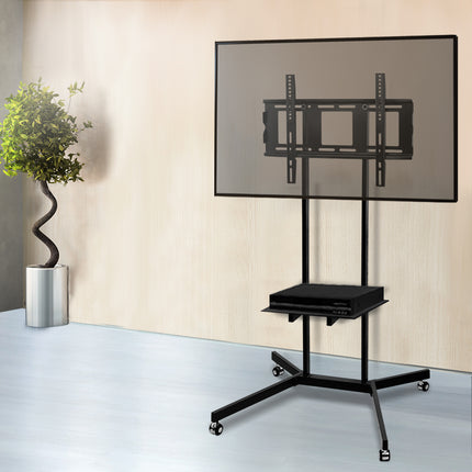 Artiss Mobile TV Stand for 32"-65" TVs Mount Bracket Portable Shelf Trolley Cart.