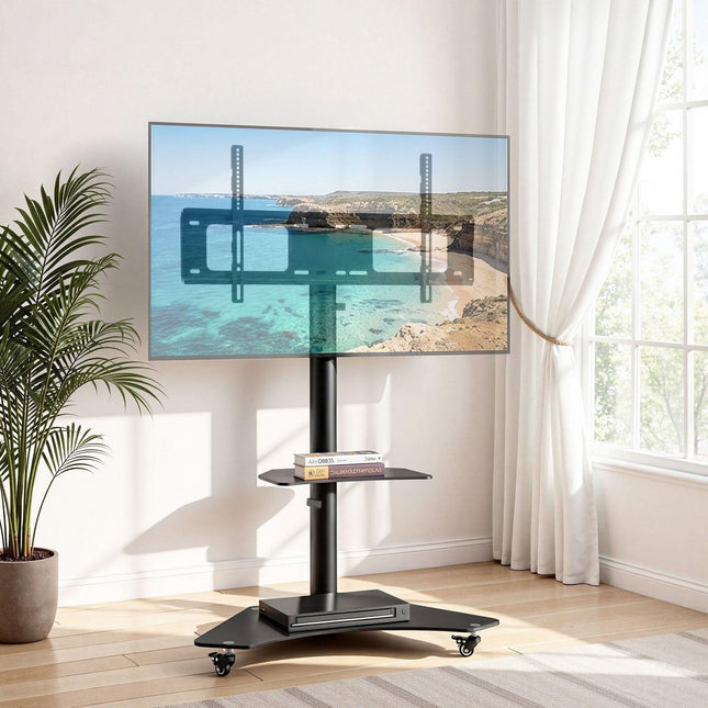 Artiss 40-100" TV Stand Mount Bracket Universal Adjustable Height with Wheels.