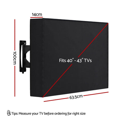 Artiss 40-43 Inch TV Cover Waterproof Outdoor Patio Flat Television Protector.