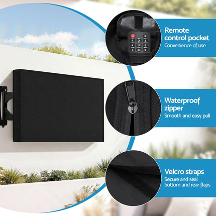 Artiss 40-43 Inch TV Cover Waterproof Outdoor Patio Flat Television Protector.