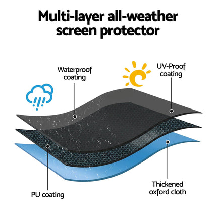Artiss 55-58 Inch TV Cover Waterproof Outdoor Patio Flat Television Protector.