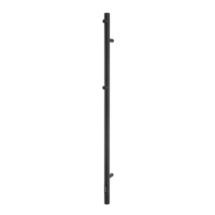Devanti Heated Towel Rail with Timer Vertical Electric Heater Warmer Rack Black.