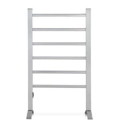 Devanti Electric Heated Towel Rail Rack 6 Bars with Timer Clothes Dry Warmer.