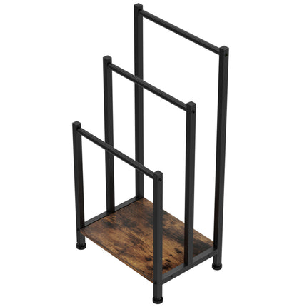 3 Tier Towel Rack Rail Freestanding Holder Bathroom Organizer Laundry Drying Bar.
