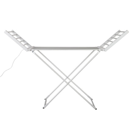 Devanti Electric Heated Towel Rail Rack 18 Bars Freestanding Clothes Dry Warmer.