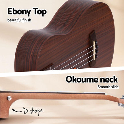 Alpha Ukulele 30 Inch with EQ 18 Frets.