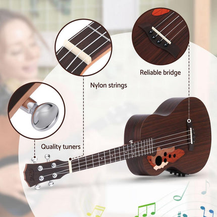 Alpha Ukulele 30 Inch with EQ 18 Frets.