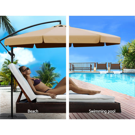 Gardeon 2PC Adirondack Outdoor Chairs Wooden Sun Lounge Patio Furniture Garden Natural.