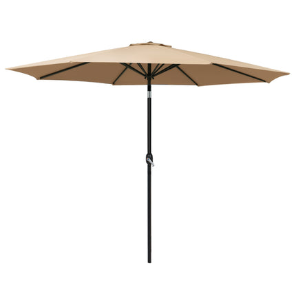 Instahut 3m Outdoor Umbrella Beach Pole Garden Patio Tilt Beige.