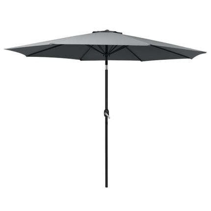 Instahut 3m Outdoor Umbrella Beach Pole Garden Patio Tilt Charcoal.