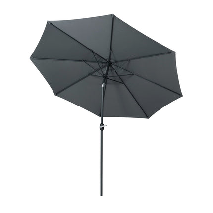 Instahut 3m Outdoor Umbrella Beach Pole Garden Patio Tilt Charcoal.