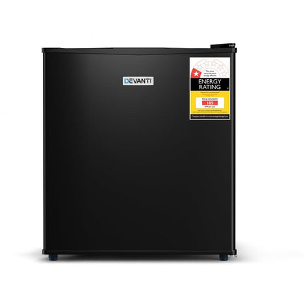 Devanti 31L Small Upright Freezer Vertical Freezer Black.