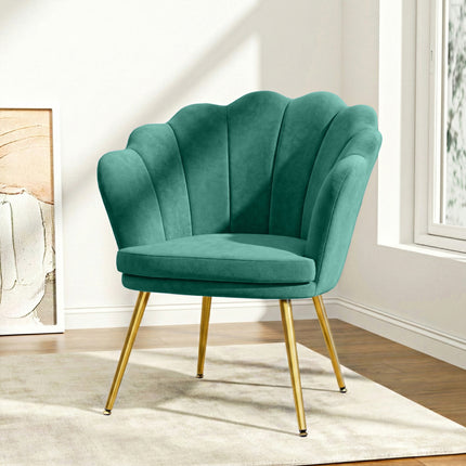 Artiss Armchair Velvet Green Callista.