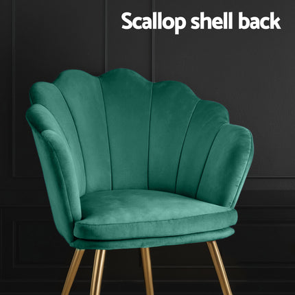 Artiss Armchair Velvet Green Callista.