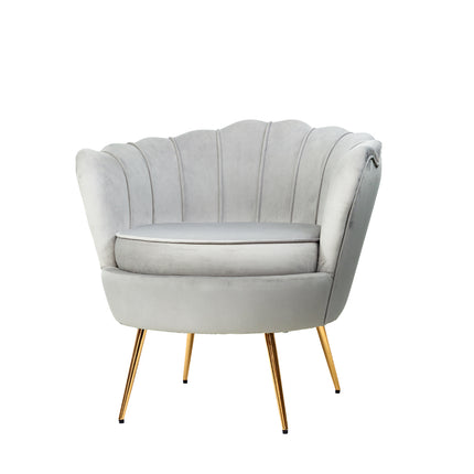 Artiss Armchair Velvet Grey Callista.